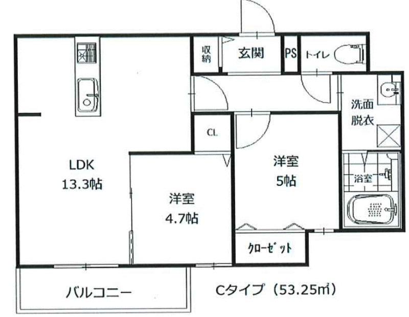 riviere西宮の間取り