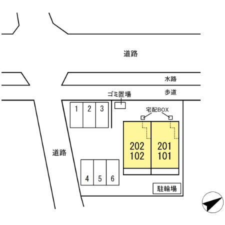 TORISIA川口の区画図