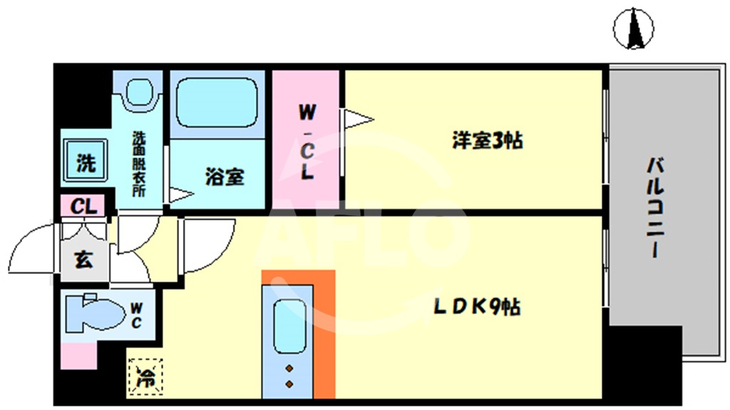 レオンコンフォート難波南IIの間取り|レオンコンフォート難波南Ⅱ　間取り