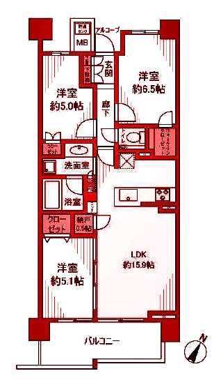 【間取り】 | プラウドシティ新川崎