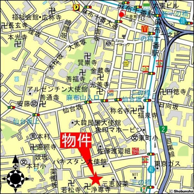 【地図】 | メゾンベール南麻布