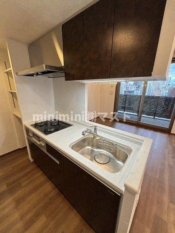 大阪市中央区松屋町住吉の賃貸マンションのキッチン