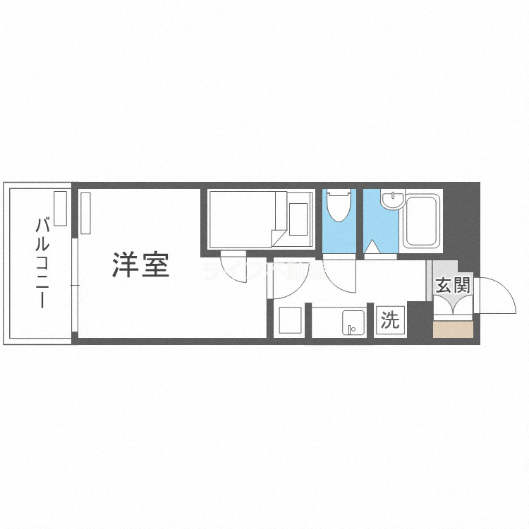 プロスパーコート鶴橋の間取り
