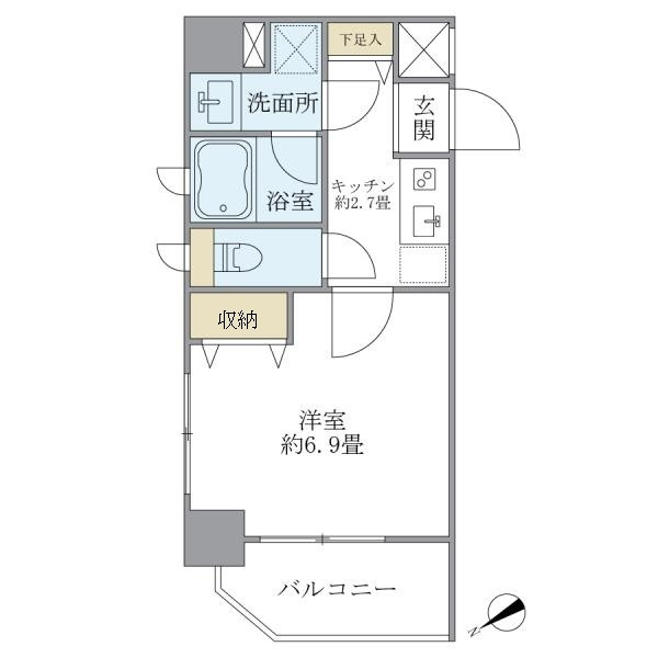 Ｃｒｏｓｓ　Ｐｏｉｎｔ　ＡＫＡＢＡＮＥの間取り