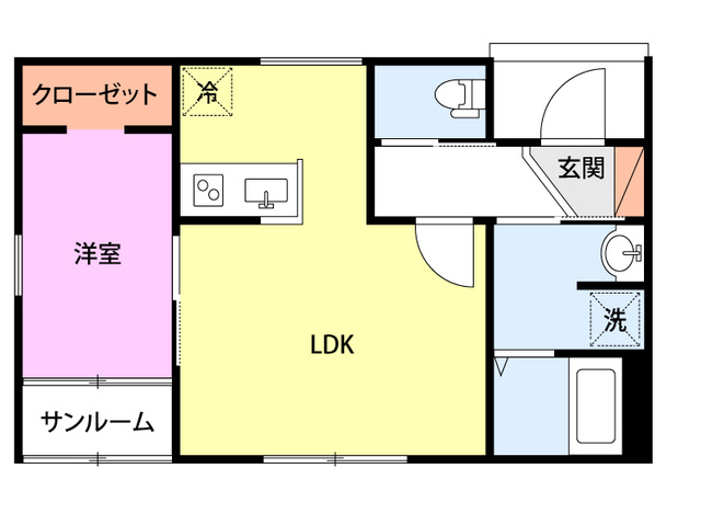 コンフォート東本町の間取り|間取図