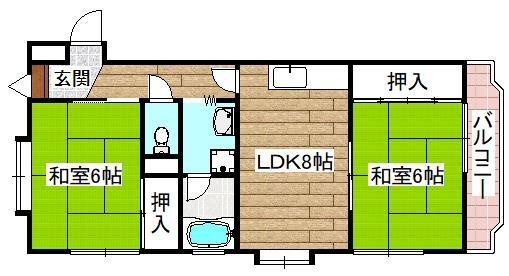 【間取り】 | アサヒパークハイツ