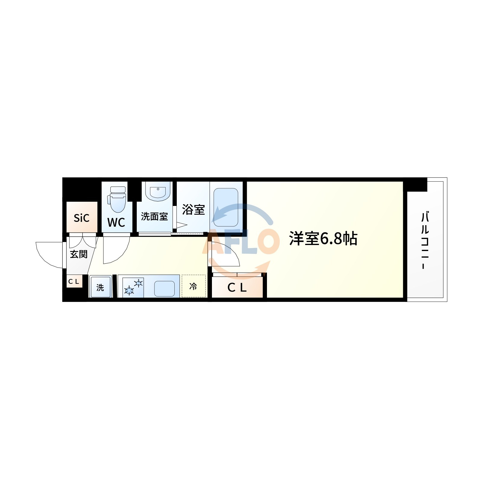 Luxe新大阪6の間取り|間取り