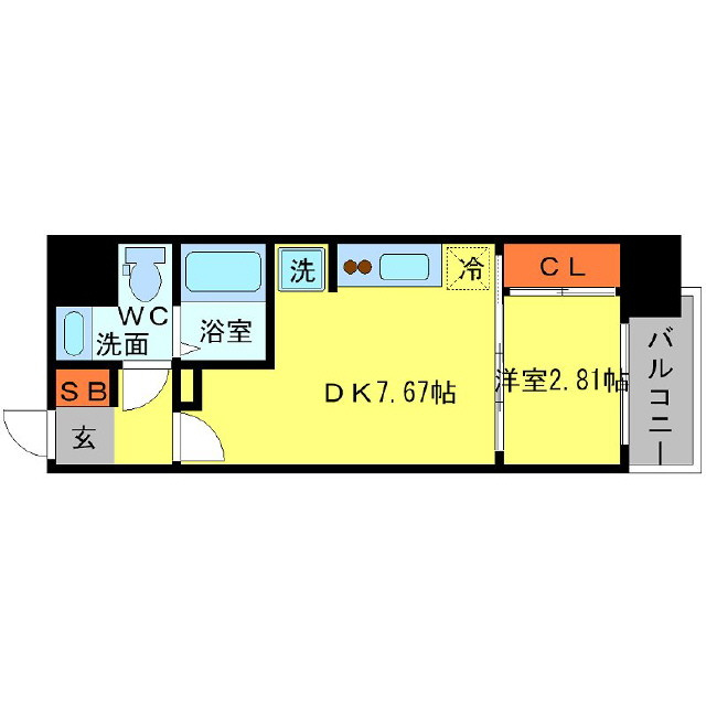 SERENiTE新大阪の間取り