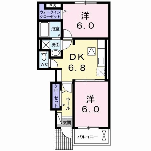 アルデンヌＡの間取り