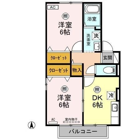 サニーウェル清里　Ａの間取り