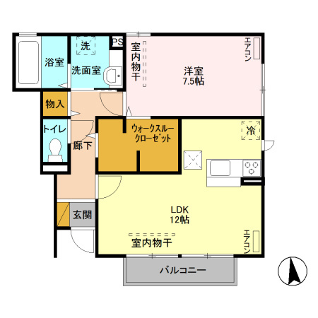 グレイスベル　Ⅰの間取り