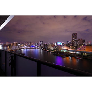 11階西側のお部屋からみた夜景