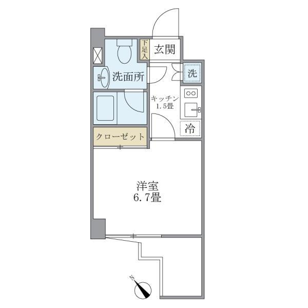 ＫＤＸレジデンス門前仲町の間取り