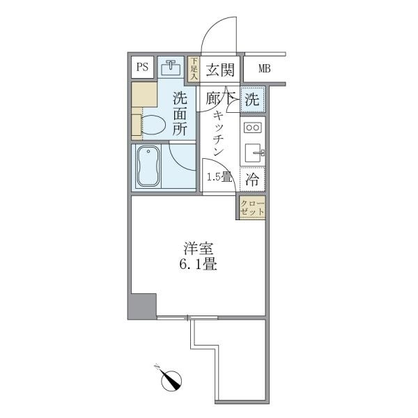 ＫＤＸレジデンス門前仲町の間取り