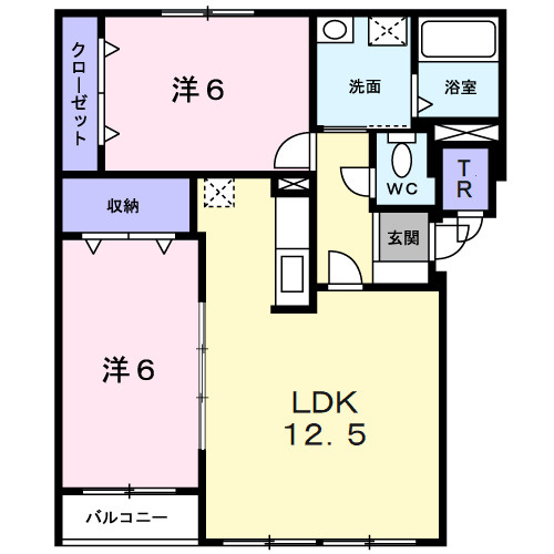 コンパーノＡの間取り