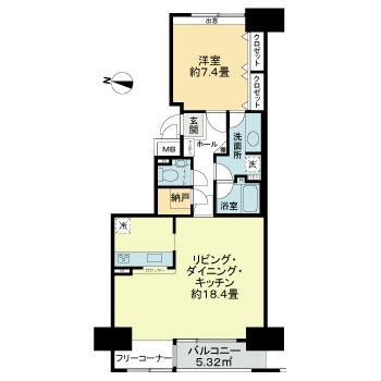 フロントシティ琴似Ｄ棟の間取り