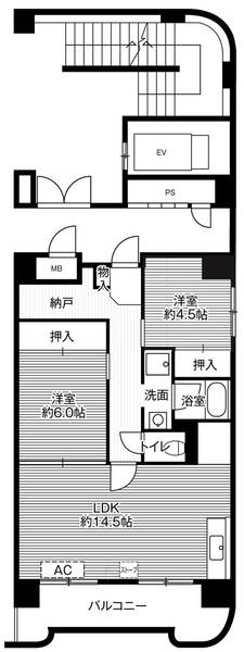 ビレッジハウス桜台タワー4号棟の間取り