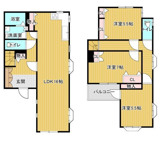 南沢１丁目貸家の間取り