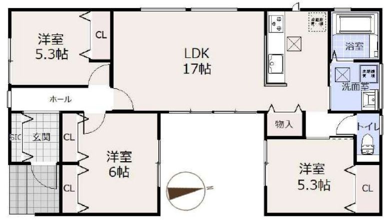 小田原市扇町2丁目新築戸建ての間取り|間取図「小田原市扇町2丁目新築戸建て」