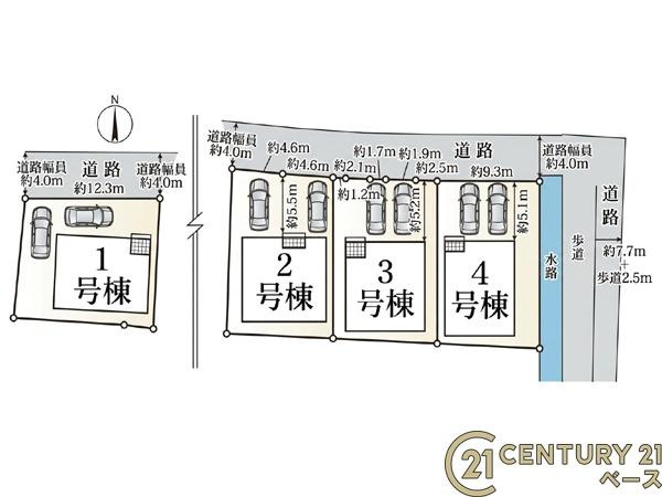クレイドルガーデン今国府町 １号棟 ／新築一戸建の区画図|■こちらの物件は１号棟です！■