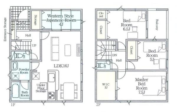 クレイドルガーデン今国府町 ４号棟 ／新築一戸建の間取り