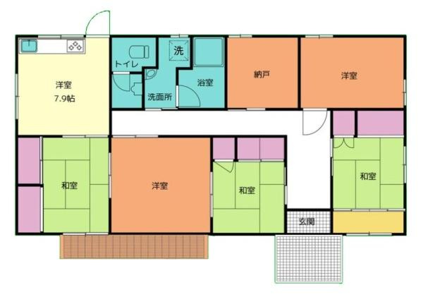生駒郡平群町梨本　一戸建の間取り