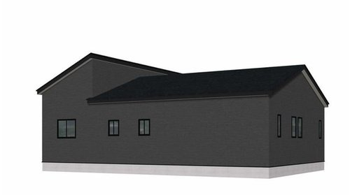 岡山市東区広谷の新築一戸建の外観パース