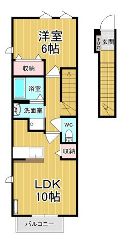 【間取り】 | デスパシオＡ | カップルさんにオススメのお部屋です♪