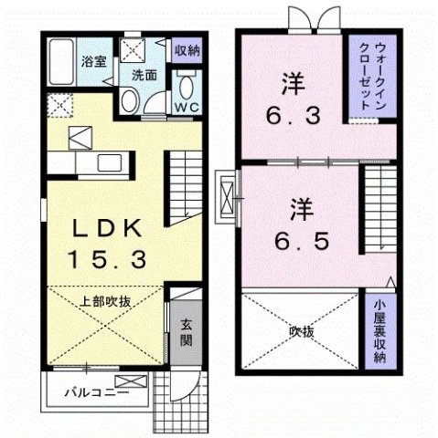 ポルト　ボヌールの間取り