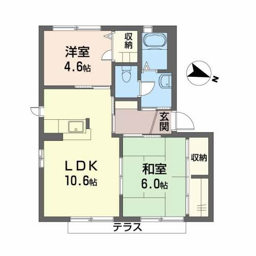 シャーメゾンさくら坂Fの間取り