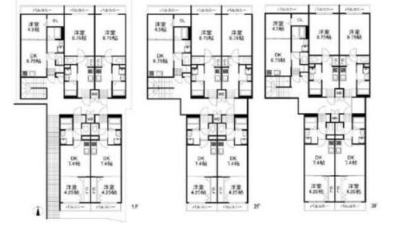 【間取り】 | パークス住之江Ⅰ