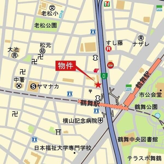 【地図】 | L&Cレジデンス鶴舞公園