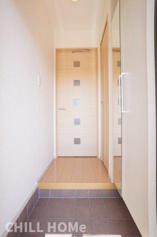 レッジェンダＢの玄関|当社、チルホームのHPもご覧ください(^^)/物件情報多数♪