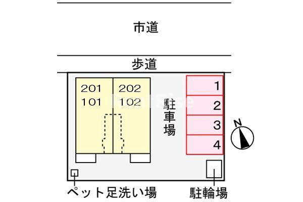 サニーメゾンの駐車場|駐車場