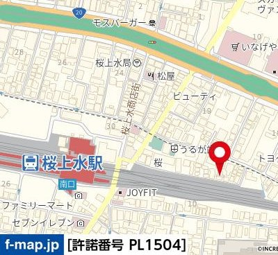 プライムガーデン桜上水の地図