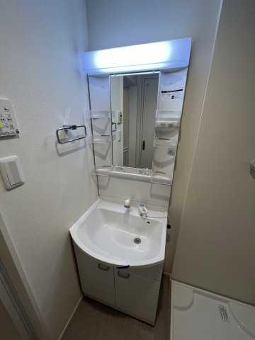 ハーモニーテラス北小岩ⅩⅧの洗面所|コンパクトで使いやすい洗面所