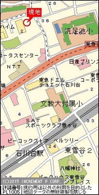 クリオ石川台壱番館の地図