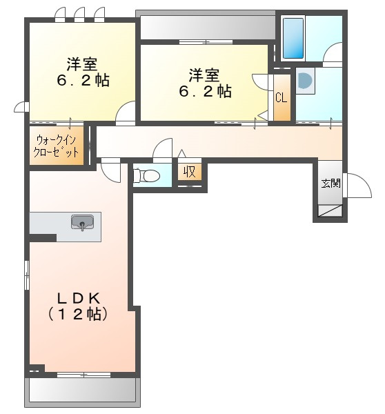 クレストヴェールⅦの間取り