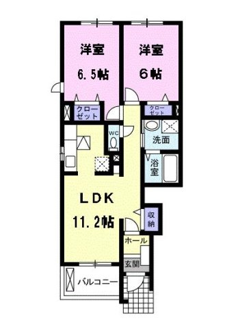 メゾン華Ⅲの間取り