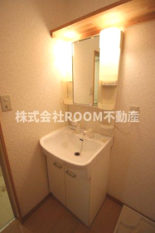 セイシェルハイム１１の独立洗面台|独立洗面台、小物を置くことができて便利です