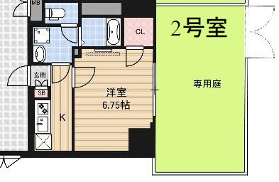 Luxe難波WESTの間取り