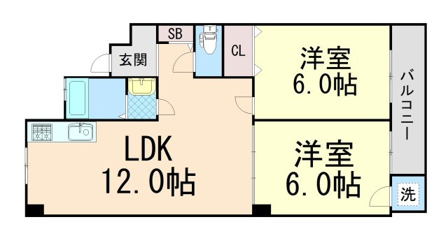 スリール住吉山手の間取り