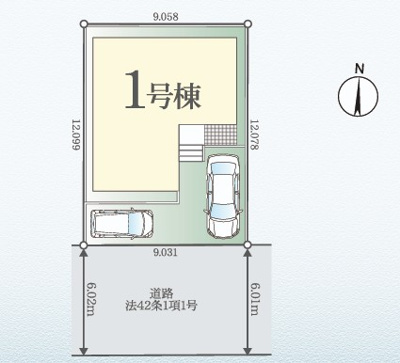 【区画図】 | 流山市三輪野山1期　新築分譲住宅　全1棟