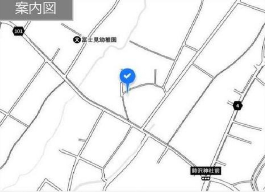 【中古】前橋市富士見町時沢　５LDK＋Sの地図