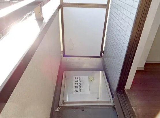フラワーハイツのバルコニー