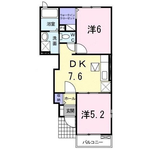 α　ＩＣＨＩＳＡＫＯ　Ｃの間取り