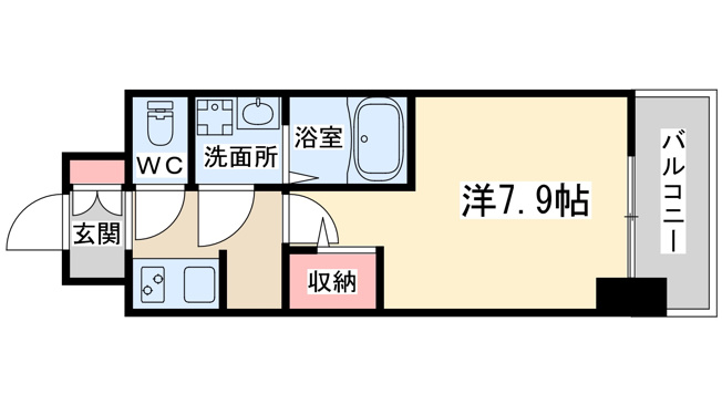 【間取り】 | ラドゥセール西天満