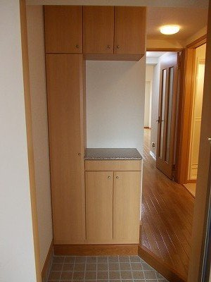 グランジュネッスの玄関|収納もある玄関です