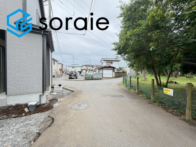 所沢市狭山ヶ丘33期　全2棟　新築戸建　ハートフルタウンの前面道路含む現地写真|令和8年6月9日撮影。