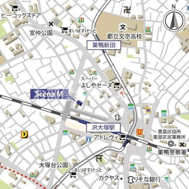 Ｓｃｅｎａ　Ｍ【おとり物件なし】#学生・社会人にオススメ！初期費用分割払いOK！の地図